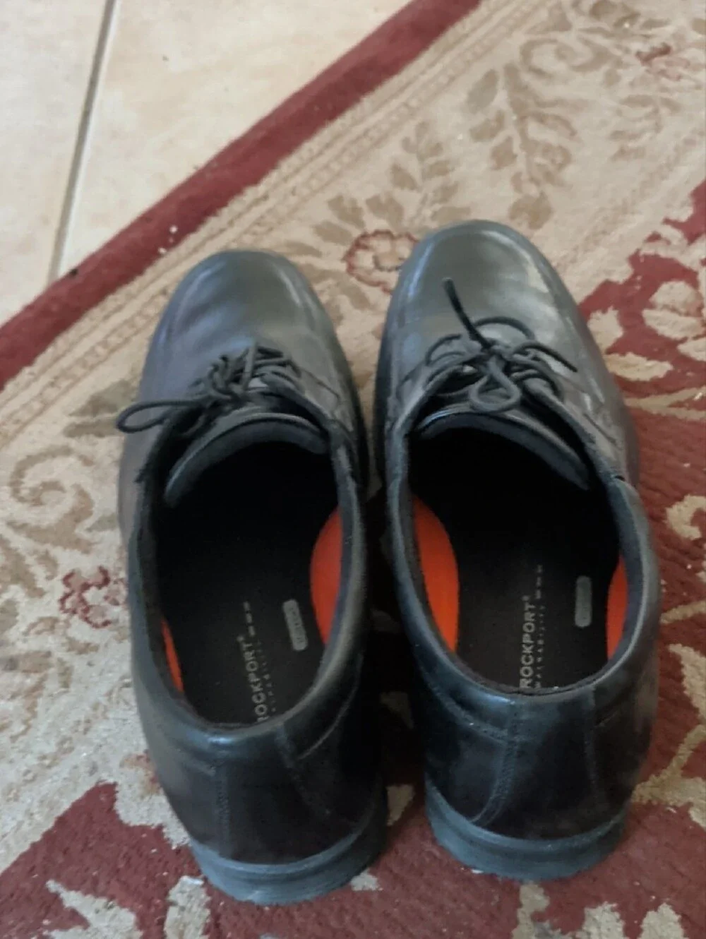 Rockport Black Lace-Up Men's Dress Derbys